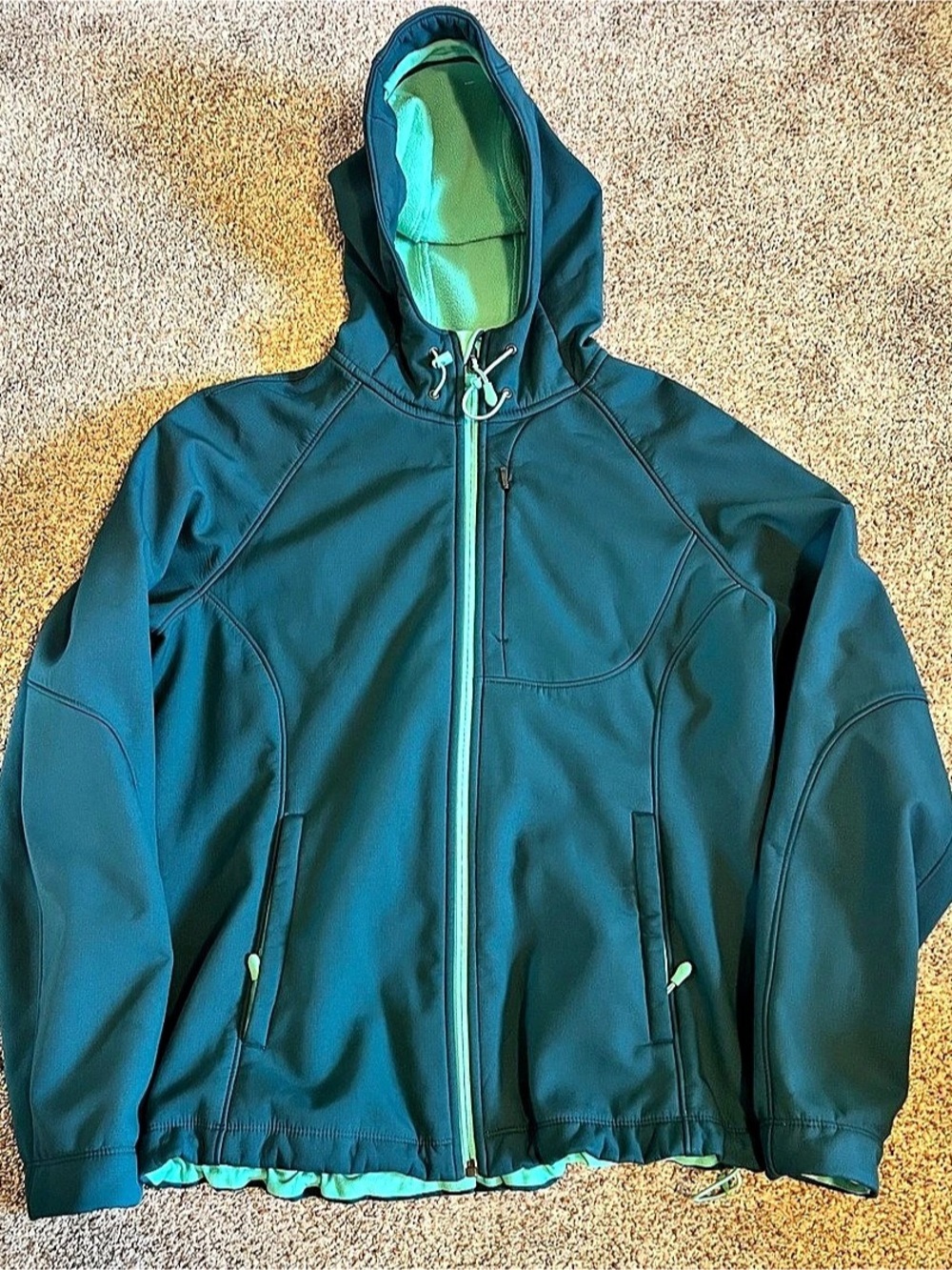 Gorpcore Teal Waterproof Hooded Coat